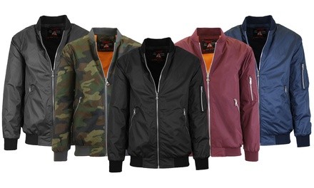 Spire By Galaxy Men's Lightweight MA-1 Bomber Jacket (S-3XL)