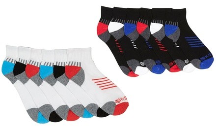 K-Swiss Men's No-Show, Low-Cut or Quarter Socks (6- or 12-Pack)