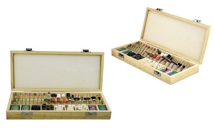 Rotary Tool Accessory Kit in a Wooden Box (228-Piece)