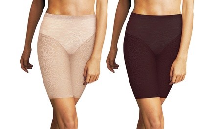 Maidenform Women's Firm Control Lace Thigh Slimmer. Plus Sizes Available.