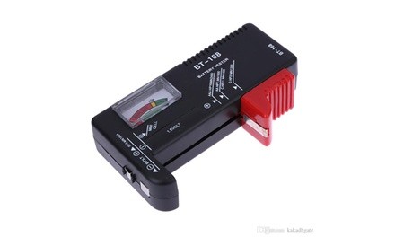 Universal Battery Tester (AAA, AA, C, D, 9V, and Button Cell Batteries)