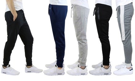 Men's Slim-Fit French Terry Joggers (S-2XL) Multiple Styles Available