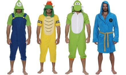 Nintendo Men's Super Mario World and Zelda Onesies or Robes