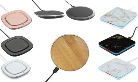 LAX Wireless Charging Pads for Qi-Enabled Smartphones (1- or 2-Pack)