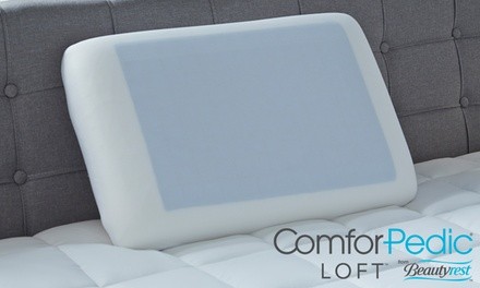 ComforPedic Loft from Beautyrest Memory Foam and Cooling Gel Pillow (1- or 2-Pack)