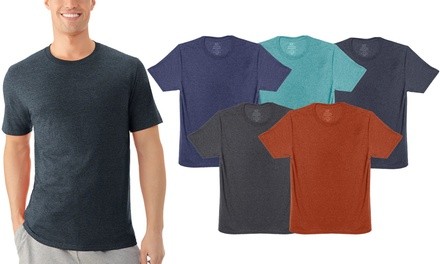 Fruit of the Loom Men's Assorted Breathable Crew-Neck Undershirt (5-Pack)