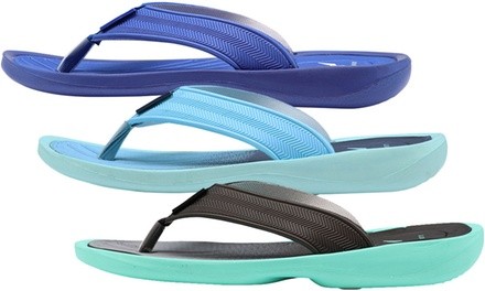 Norty Women's Casual Thong Flip Flop Sandals for Beach, Pool, Shower