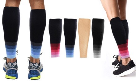 XTF Copper-Infused Sports Compression Calf Sleeves