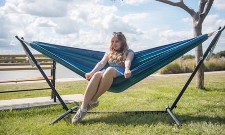 Conorado Lifestyles 9 Ft. Outdoor Patio Fabric Hammock with Stand Option