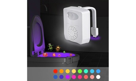 Motion-Activated UV Sterilizer and PVC Fragrance Toilet Night Light