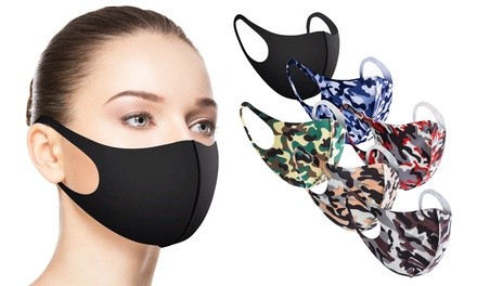 Fun Prints Reusable Fabric Face Masks (6-Pack)