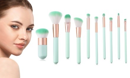 Professional Complete Makeup Brush Set (10-Piece)