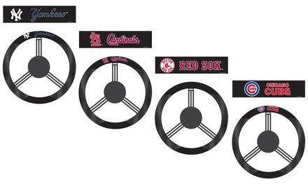 MLB Poly-Suede Steering Wheel Cover