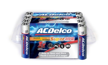 ACDelco Maximum Power ALKALINE Value (AA or AAA 24pk) Recloseable Pack 