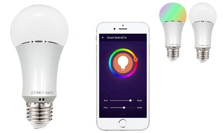 Smart WiFi-Controlled Dimmable Color-Changing Energy-Saving LED Bulb