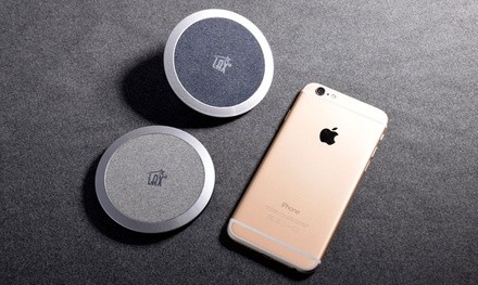 Lax Fabric 5W Wireless Charger for Qi-Compatible Devices (1- or 2-Pack)