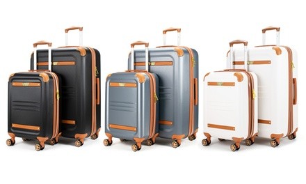 19V69 Italia Vintage Expandable Hardsided Spinner Luggage Set (2-Piece)