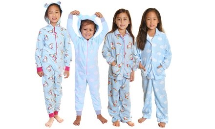 Angelina Kids Cozy Hooded Jumpsuit or 2-Piece Fleece Pajama Sets