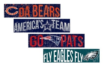 Fan Creations NFL Team Slogan Sign