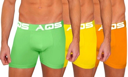 AQS Men's Classic Fit Boxer Briefs (3-Pack)