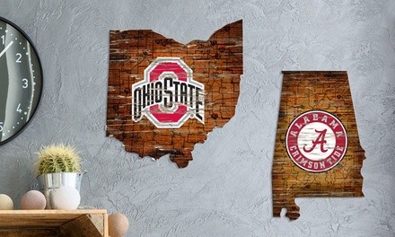 Fan Creations NCAA Mini Distressed Roadmap Sign