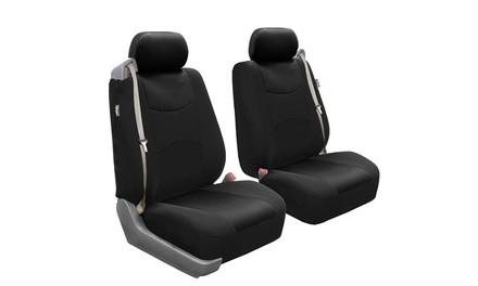 Flat Cloth Built-In Seat Belt Half Set Bucket Car Seat Covers FB351102-G