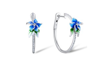 Women's Blooming Flower-Shaped Earrings Elegant All-match Ear Jewelry