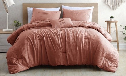 Beck Garment-Washed Comforter Set (4-Piece)