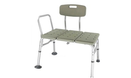 10 Height Adjustable Medical Shower Chair Tub Bench Stool Seat Gray