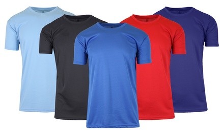 Galaxy by Harvic Men's Moisture-Wicking T-Shirt (3-Pack; S-2XL)