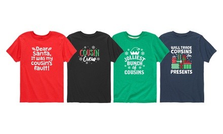 Instant Message: Matching Christmas Cousin Crew Kids Tee