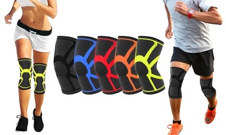 DCF Knee Support Compression Sleeve with Gel Grip (2-Pack)