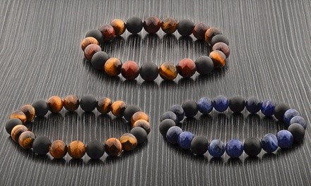 Natural Stone Beaded Stretch Bracelets