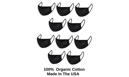 20X Reusable Black Face Mask Washable Cover Masks Cloth 