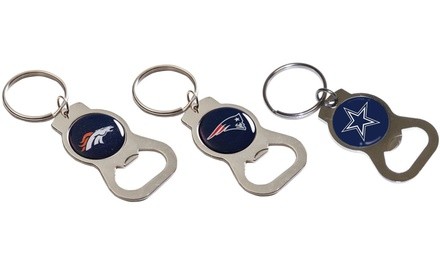 Team Sports America NFL Bottle Opener Key Ring (3-Pack)