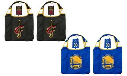 NBA Reusable Bag with Storage Pouch (2-Pack)