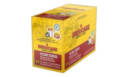 Hurricane Coffee, Sumatra Dark or Colombia Medium Single Serve Cups - 24 Count