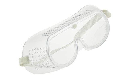 Safety Goggles With Adjustable Elastic Headband, Built-in Vents 2-Pack 