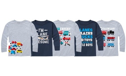 Kids Planes, Trains and Trucks T-Shirt (Multiple Styles Available)