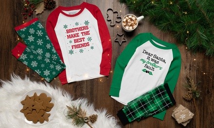 Nap Chat: Naughty Brother and Sister Christmas Pajama Sets