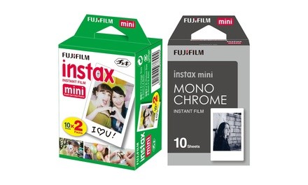 Fujifilm Instax Mini Twin Pack and Monochrome Instant Film (2-Pack)