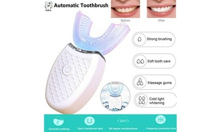 Teeth Whitening Nano Light Wireless Automatic 360 Electric Sonic Toothbrush