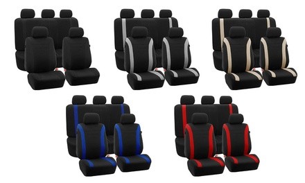 Full Set Cosmopolitan Flat Cloth Universal Fit Car Seat Covers