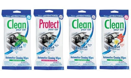 Refresh Your Car! Automotive Cleaning and Protectant Wipes (3-Pack)