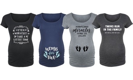 Bloom Maternity: Mama of Twins Graphic Tees