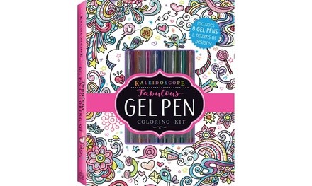 Kaleidoscope: Fabulous Gel Pen Coloring Kit Book