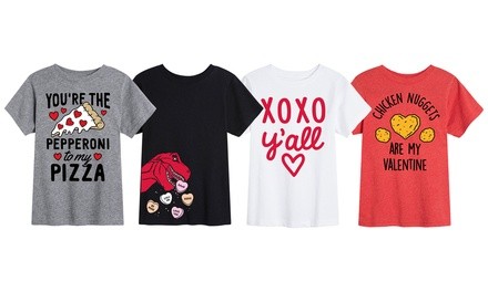 Instant Message: Kids' Funny Love and Hearts Tees