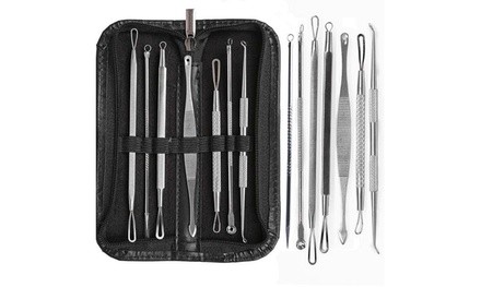 7pcs Blackhead Acne Comedone Pimple Blemish Extractor Remover Tool Kit