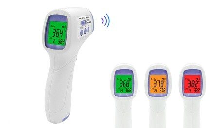 LCD Color Fever Alarm Non-contact Forehead Digital Infrared Thermometer