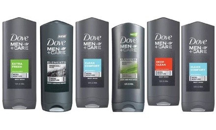 Dove Men Shower Gel (6-Pack; 400mL Each)